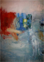 wolf oil on canvas, 1.3 x 0.9 m